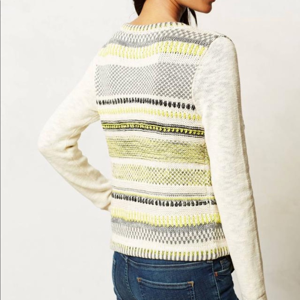 Anthropologie Chaux Striped Cardigan